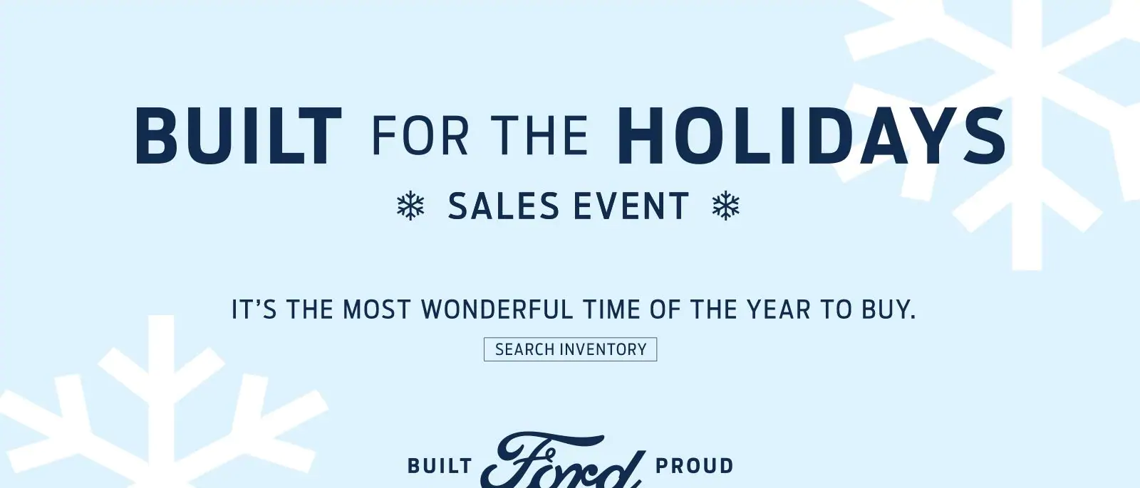 Image of 2018 Ford Built for the Holidays banner.