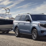 2026 Ford Expedition towing a boat