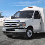 Ford E-Series Cutaway van at a worksite