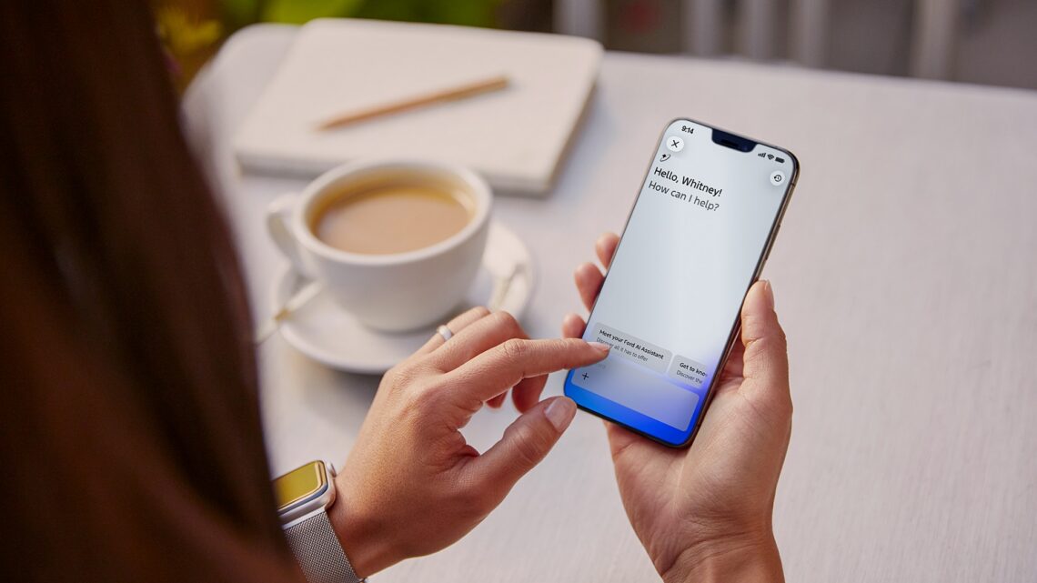Person using Ford AI assistant on their phone